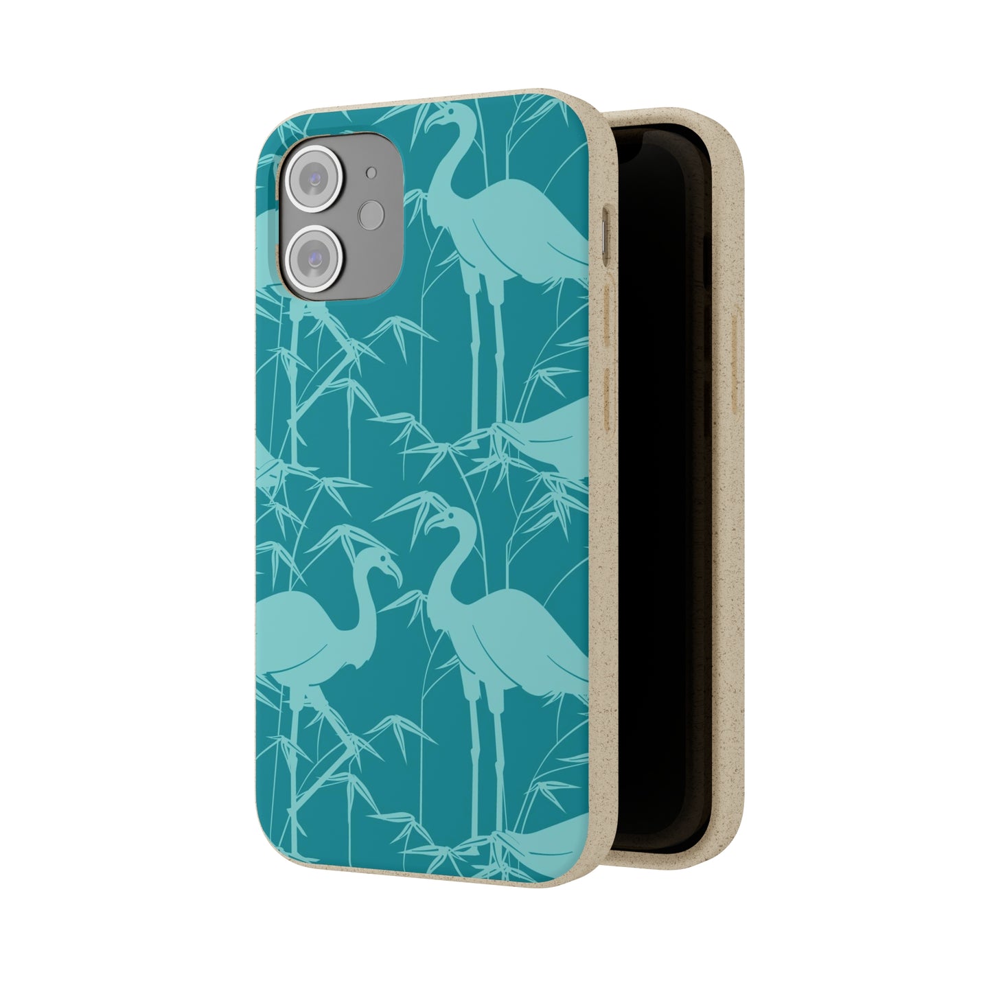 "Egrets in Teal" Eco Biodegradable Cases - iPhone and Galaxy