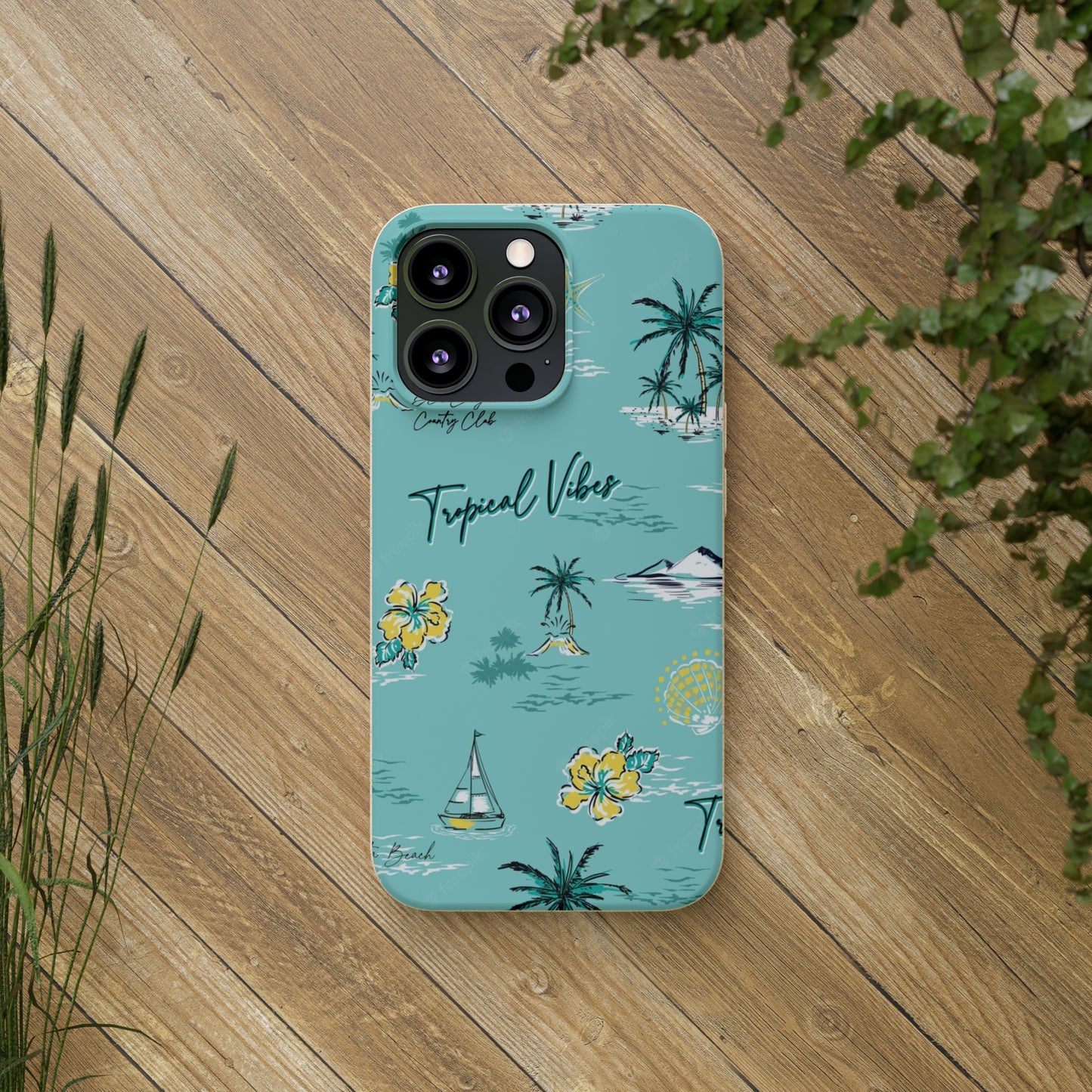 "Tropical Vibes" Eco Biodegradable Phone Cases - iPhone and Galaxy