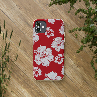 "Hibiscus Hues" Eco Biodegradable Phone Cases - iPhone and Galaxy