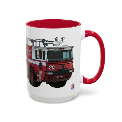NASA / USAF Oshkosh T-1500 Crash Fire Rescue Coffee Mug by Island Vibes For Life
