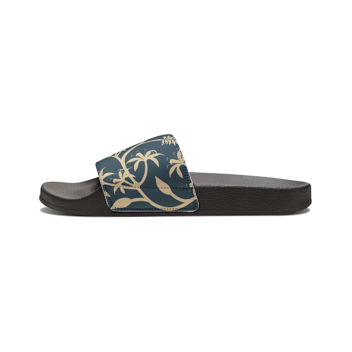 "Earthy Bluescape Oasis" Men's Beach Sandals