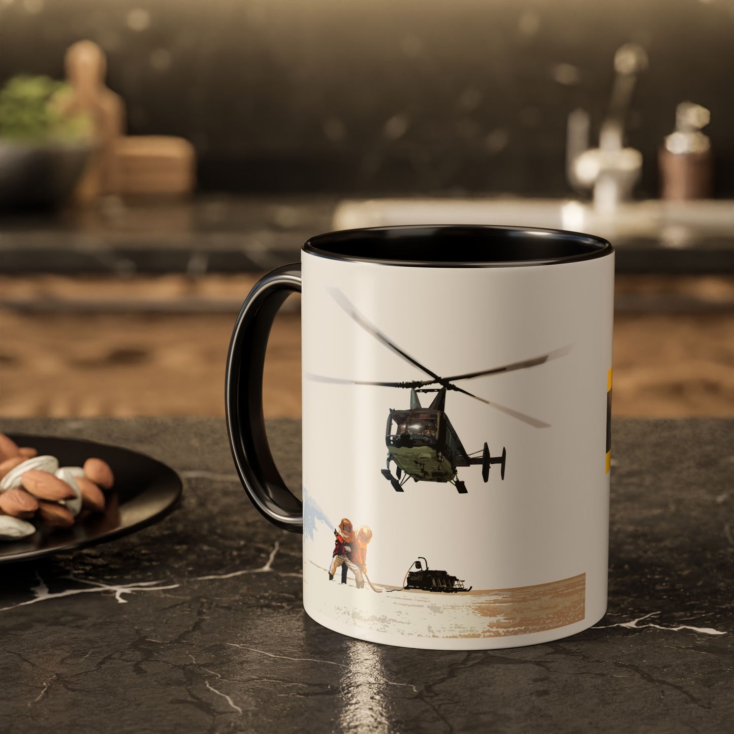 HH-43 Rescue Coffee Mug -  USAF ARFF Huskie Helicopter Mug exclusive by Island Vibes For Life