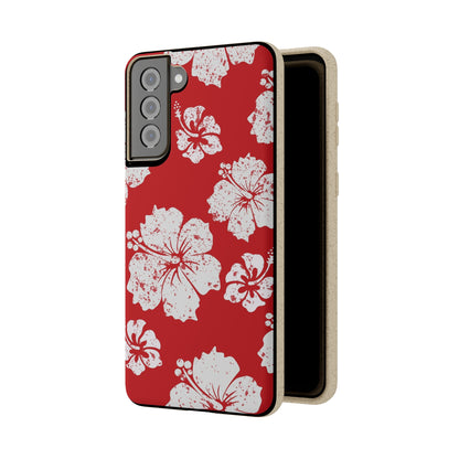 "Hibiscus Hues" Eco Biodegradable Phone Cases - iPhone and Galaxy