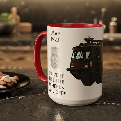 A/S 32 P-23 “Drive It Till the Wheels Fall Off” Crash Fire Rescue Coffee Mug by Island Vibes For Life
