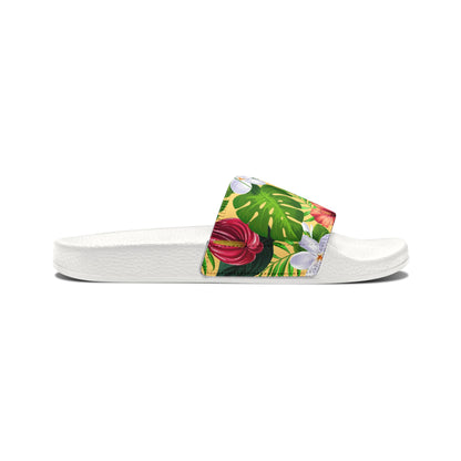 "Jungle Odyssey Hues: Golden Sun"  Men's Beach Sandals