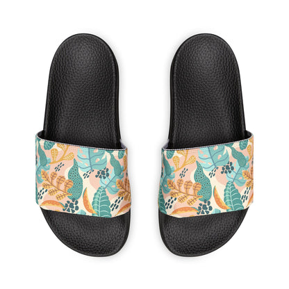 "Earthy Tropics Reverie" Men's Beach Sandals