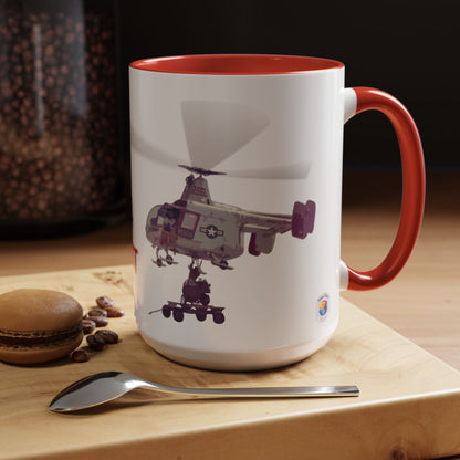 HH-43 Rescue Coffee Mug -  USAF ARFF Huskie Helicopter Mug exclusive by Island Vibes For Life V2