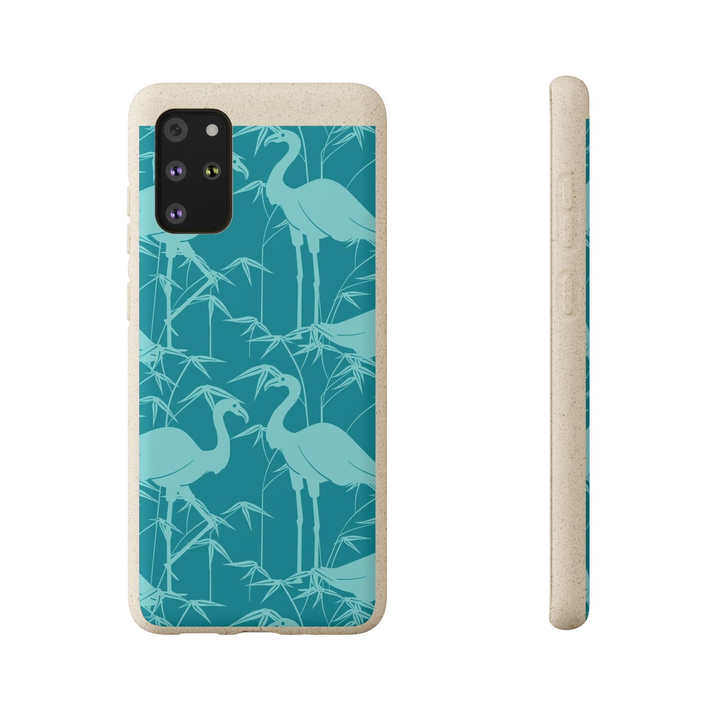 "Egrets in Teal" Eco Biodegradable Cases - iPhone and Galaxy