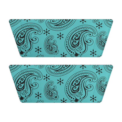 "Teal Paisley Treasure" Men's Beach Sandals