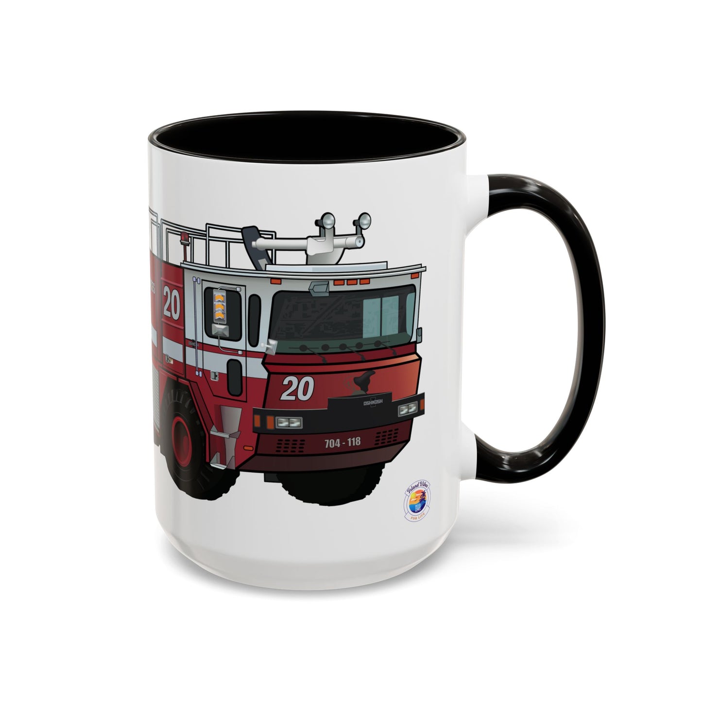 NASA / USAF Oshkosh T-1500 Crash Fire Rescue Coffee Mug by Island Vibes For Life
