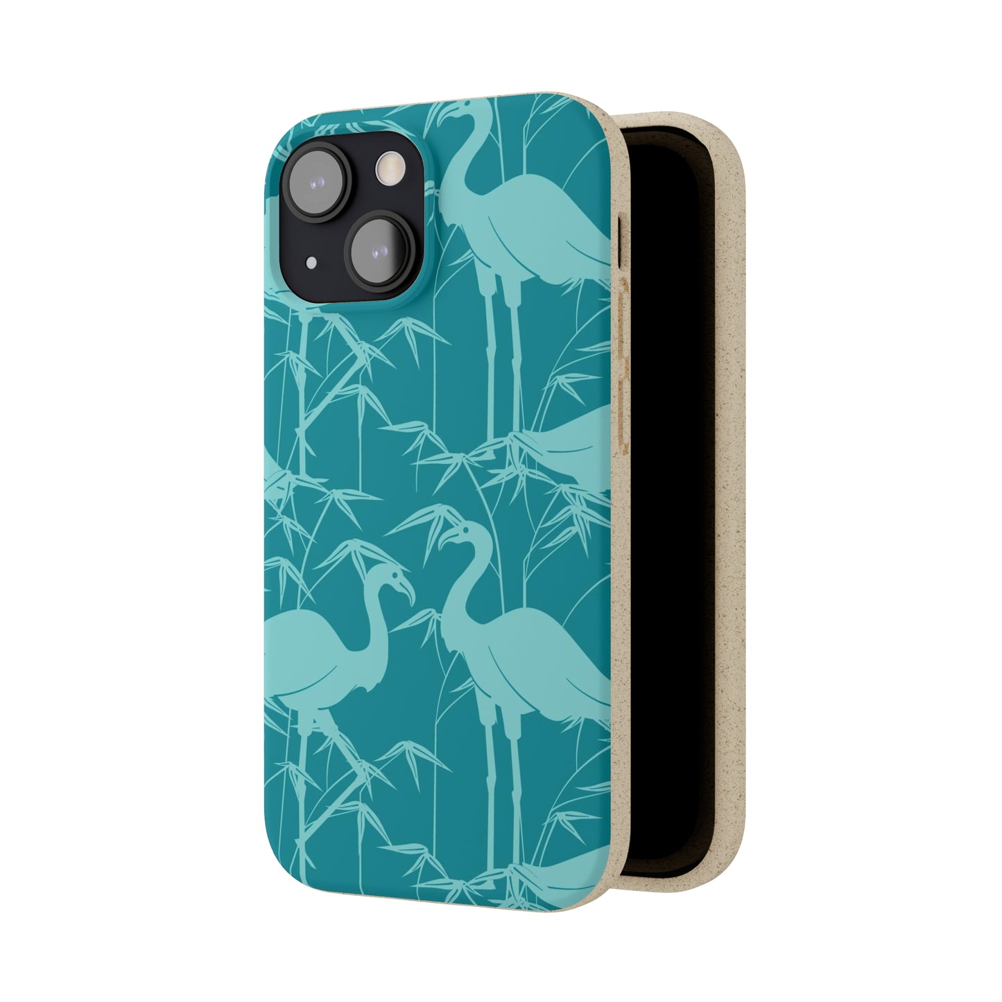 "Egrets in Teal" Eco Biodegradable Cases - iPhone and Galaxy