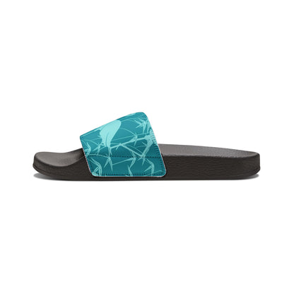 "Egrets in Teal" Men's Beach Sandals