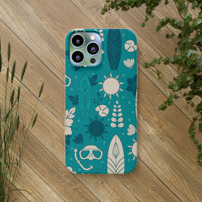 "Surf's Up, Dive Down" Eco Biodegradable Cases - iPhone and Galaxy