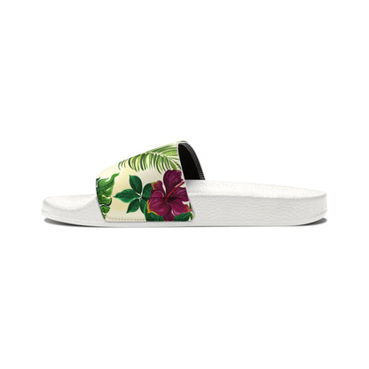 "Sunny Hibiscus Blooms" Women's Beach Sandals