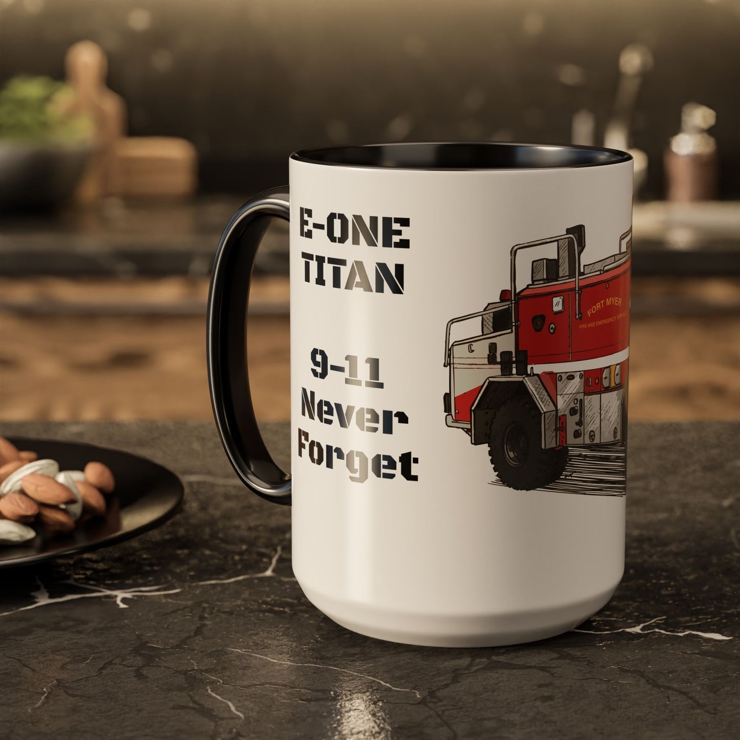 E-One Titan Foam 161 CFR Truck Fundraiser Coffee Mug by Island Vibes For Life