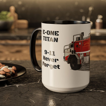 E-One Titan Foam 161 CFR Truck Fundraiser Coffee Mug by Island Vibes For Life