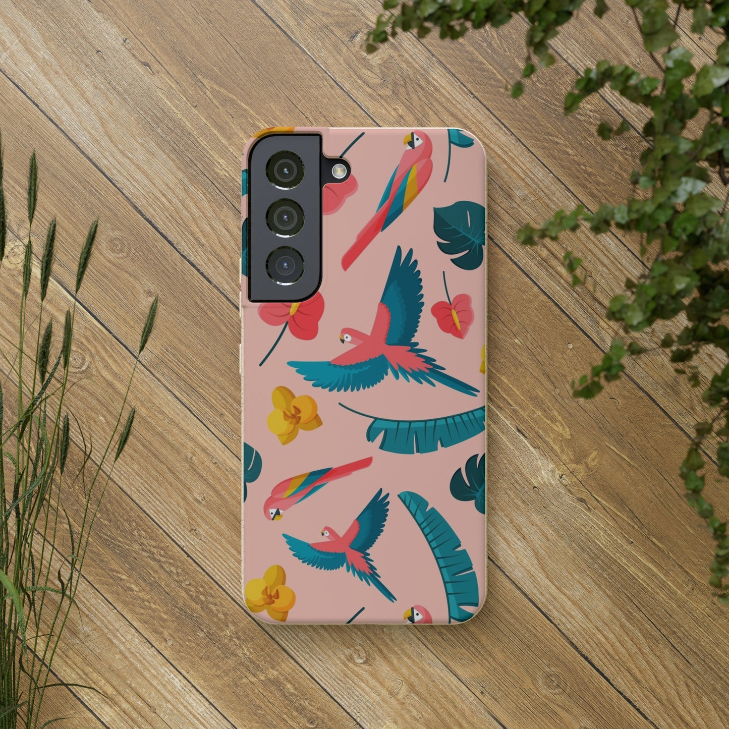 "Colorful Plumage"  Eco Biodegradable Phone Cases - iPhone and Galaxy