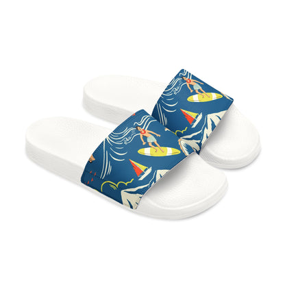 "Surfin', Sailin', and Tsunami" Men's Beach Sandals