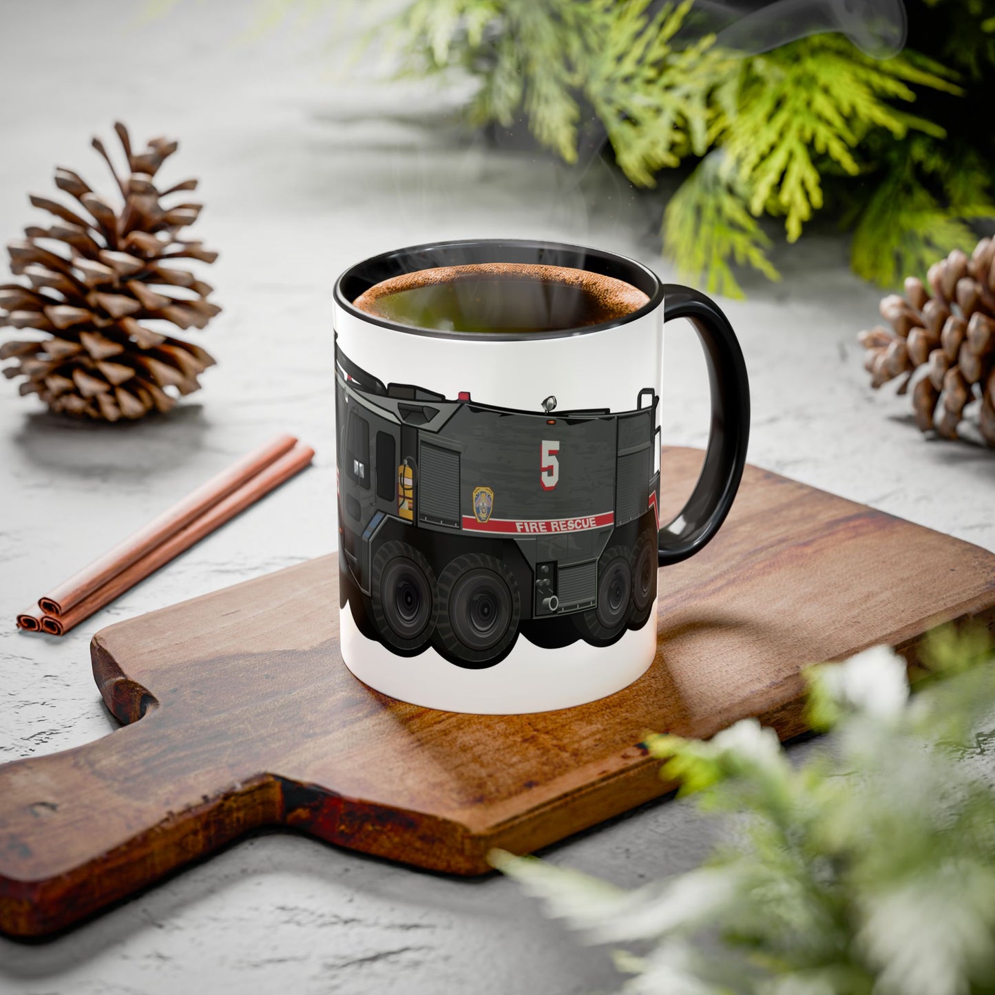 A/S 32 P-23 “Drive It Till the Wheels Fall Off” Crash Fire Rescue Coffee Mug by Island Vibes For Life