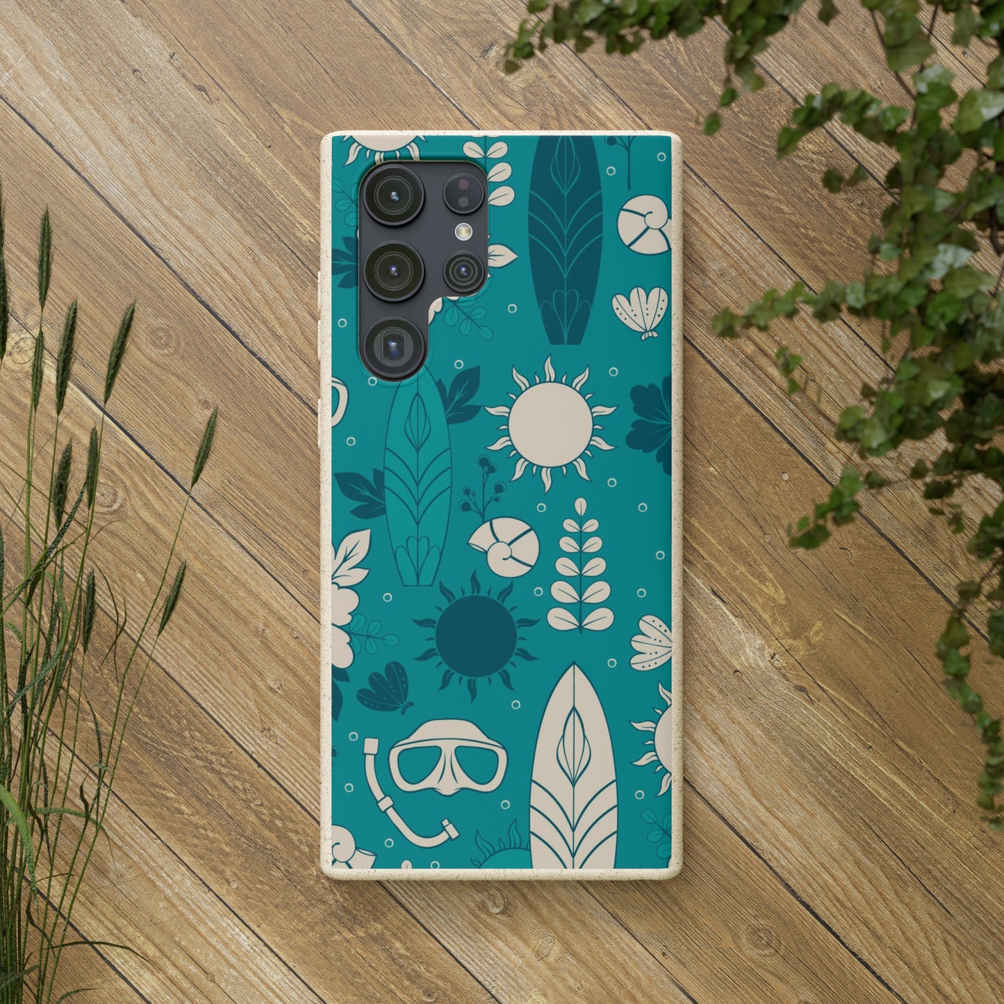 "Surf's Up, Dive Down" Eco Biodegradable Cases - iPhone and Galaxy