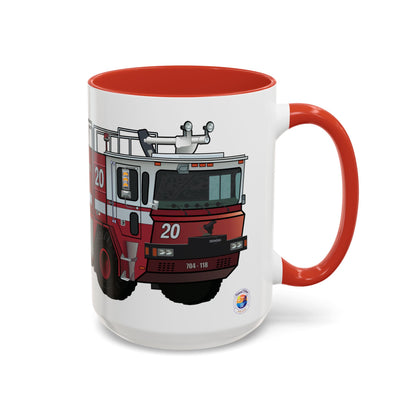 NASA / USAF Oshkosh T-1500 Crash Fire Rescue Coffee Mug by Island Vibes For Life