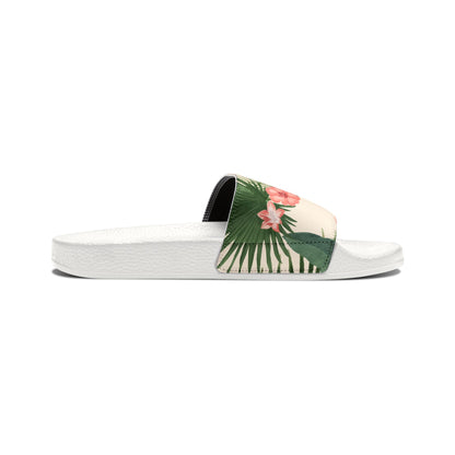 "Hibiscus Palm Oasis" Women's Beach Sandals