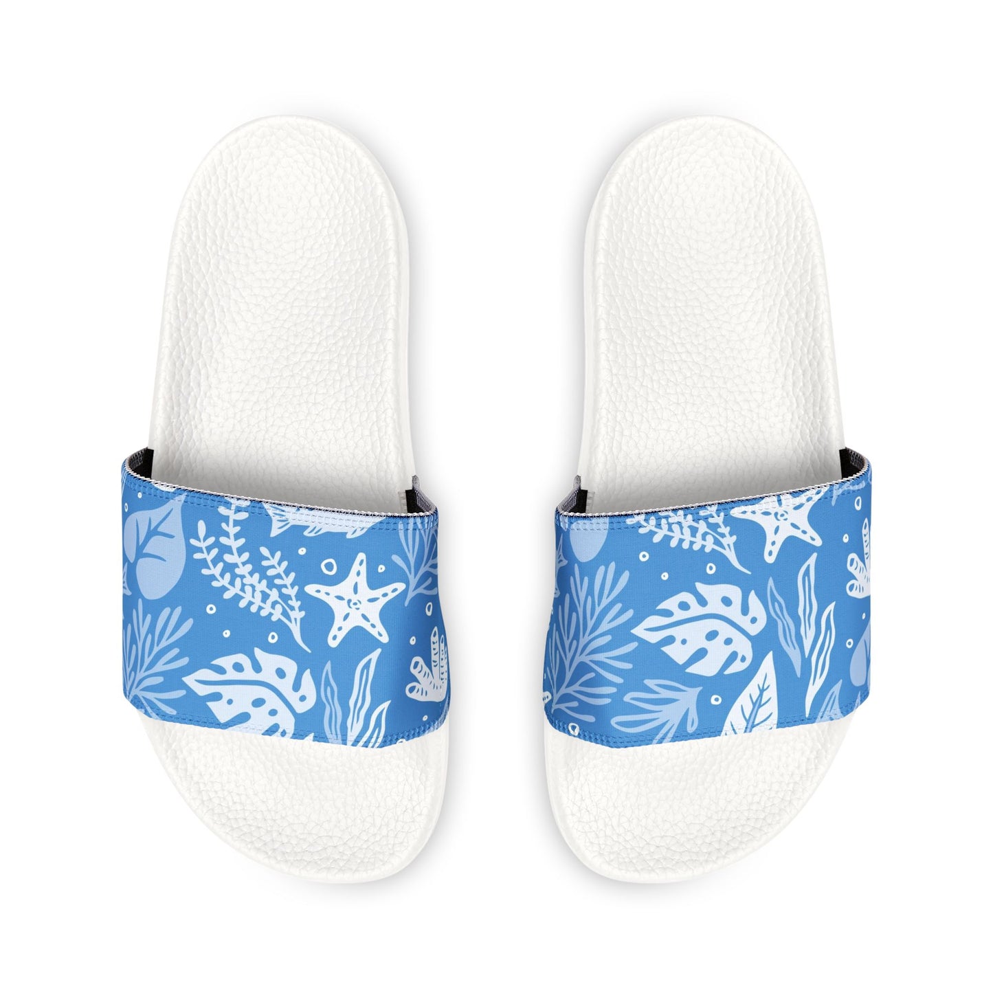 "Marine Marvels: Blue Serenade" Men's Beach Sandals