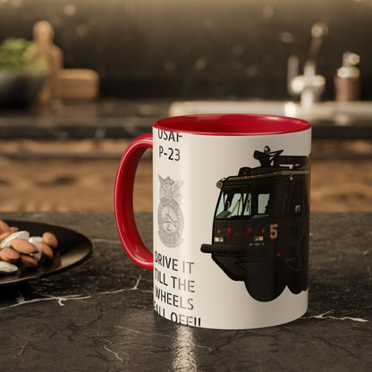 A/S 32 P-23 “Drive It Till the Wheels Fall Off” Crash Fire Rescue Coffee Mug by Island Vibes For Life