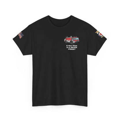 E-One Titan Foam 161 9-11 Pentagon Truck Fundraiser Tee by Island Vibes For Life