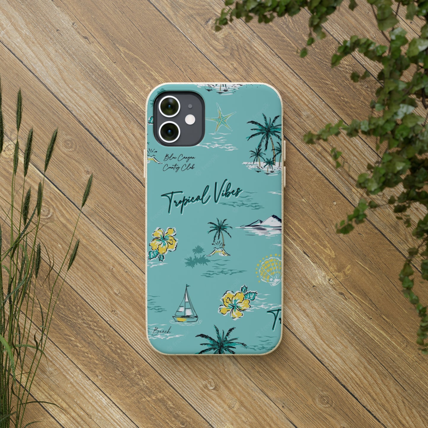 "Tropical Vibes" Eco Biodegradable Phone Cases - iPhone and Galaxy