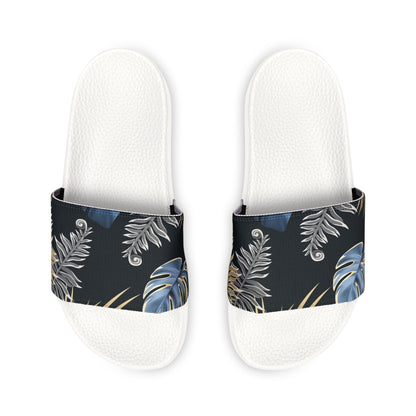 "Paradise Palms at Midnight" Men's Beach Sandals