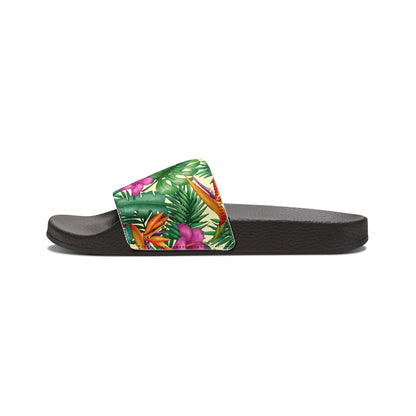 "Bird of Paradise Delight" Men's Beach Sandals