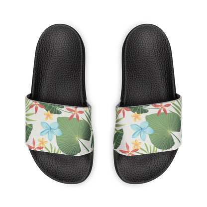 "Caribbean Leaf Carnival" Men's Beach Sandals