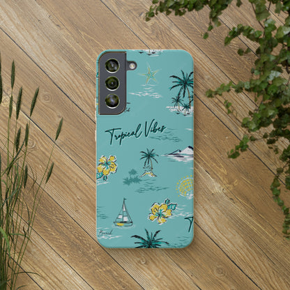 "Tropical Vibes" Eco Biodegradable Phone Cases - iPhone and Galaxy