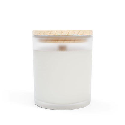 Beachfront Bliss Frosted Glass Candle - 11oz - Perfect for Relaxation and Home Decor