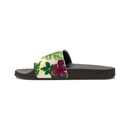 "Sunny Hibiscus Blooms" Women's Beach Sandals