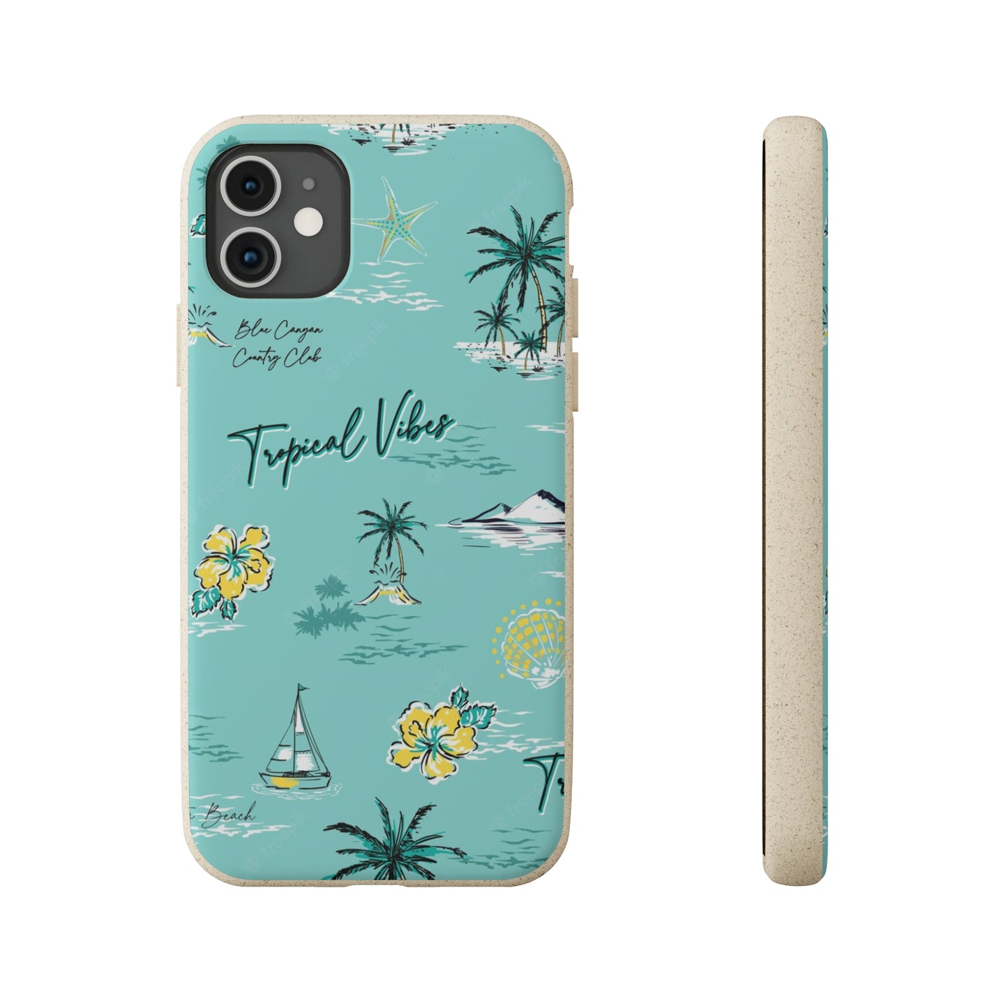 "Tropical Vibes" Eco Biodegradable Phone Cases - iPhone and Galaxy