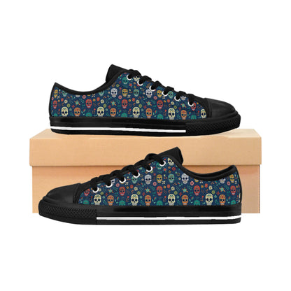 "Midnight Sugar Skulls" Low Top Kicks