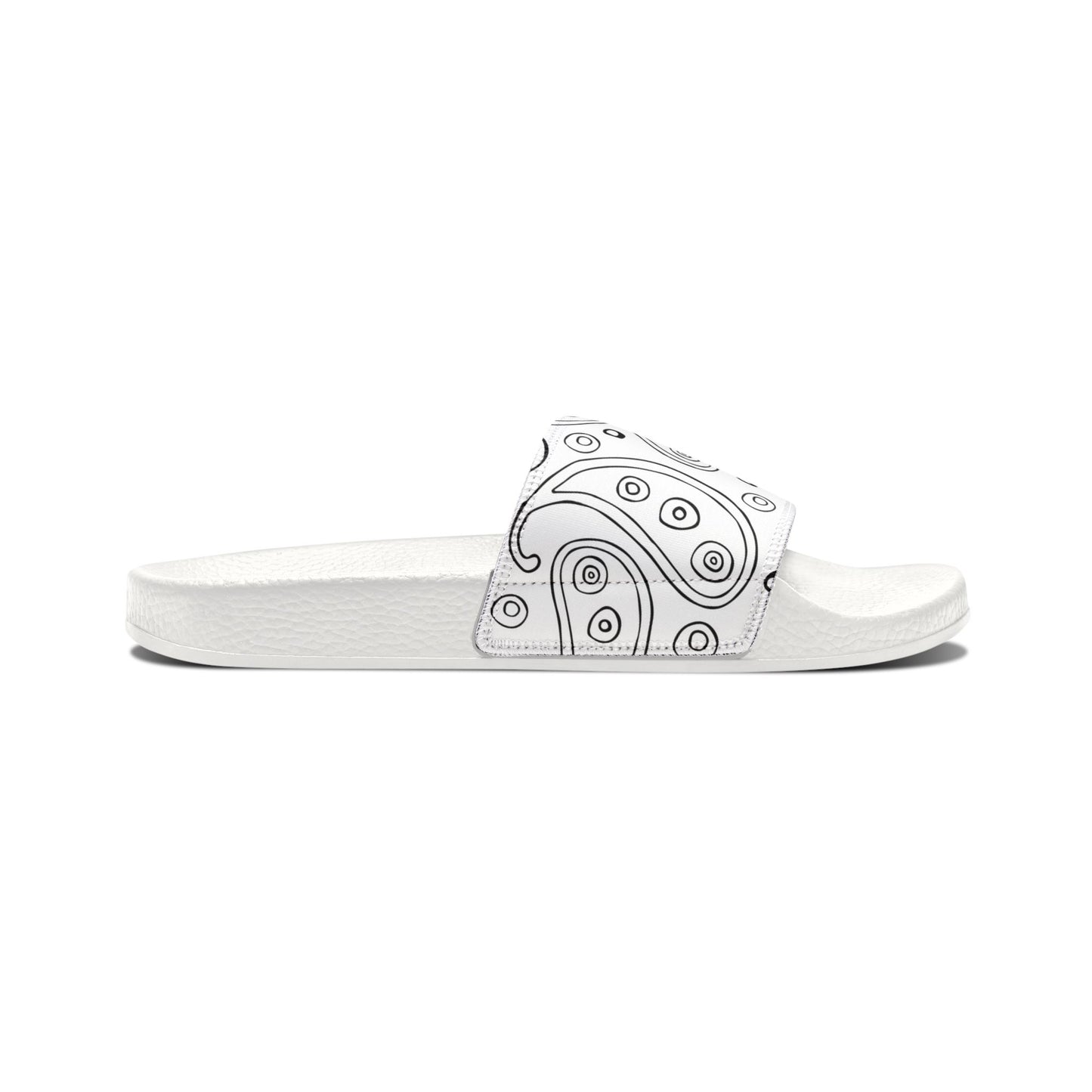 "White Paisley Breeze" Women's Beach Sandals