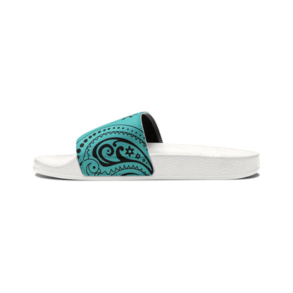 "Teal Paisley Treasure" Women's Beach Sandals