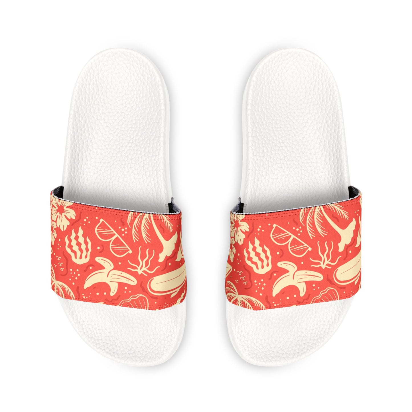 "Tropical Radiance in Red" Women's Beach Sandals