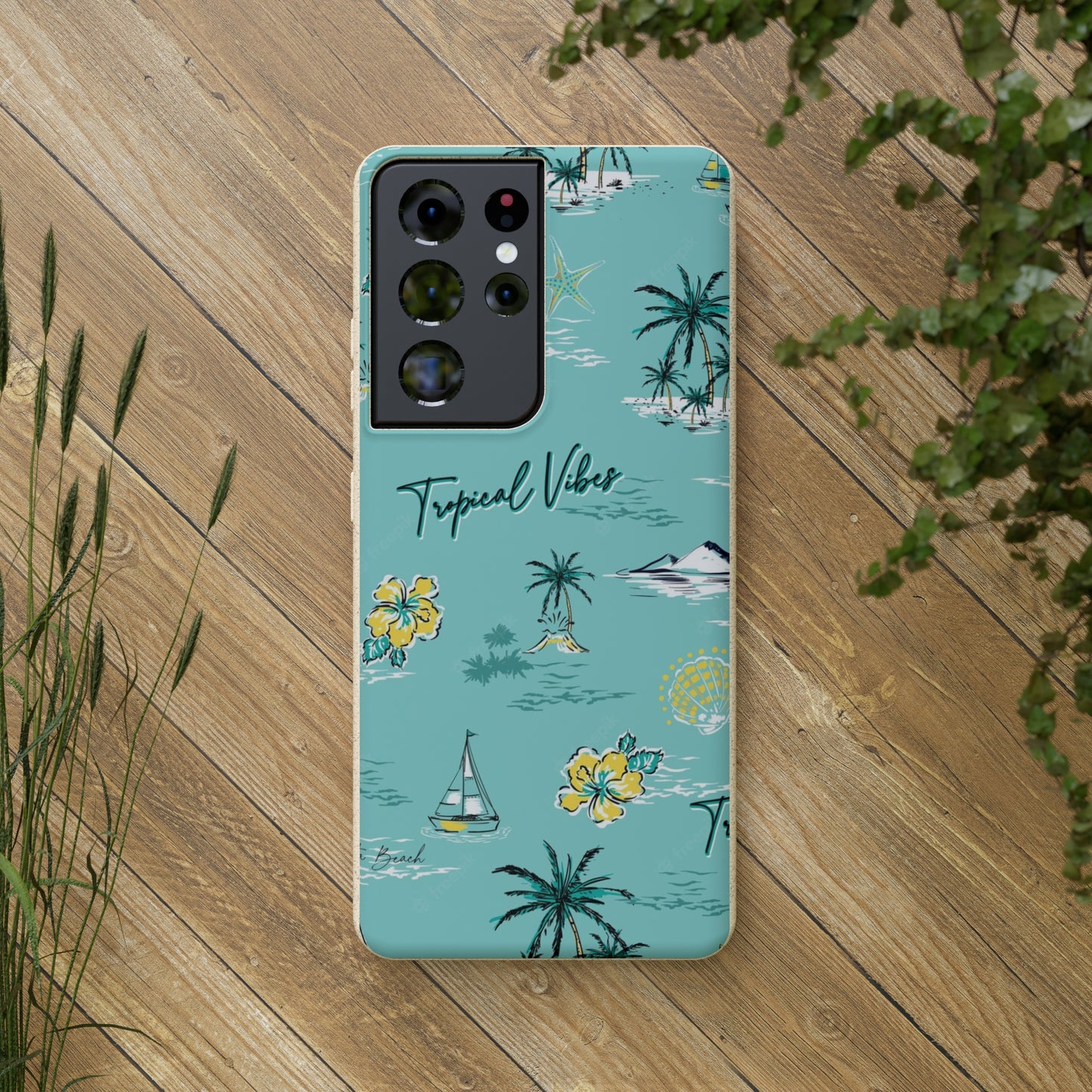 "Tropical Vibes" Eco Biodegradable Phone Cases - iPhone and Galaxy