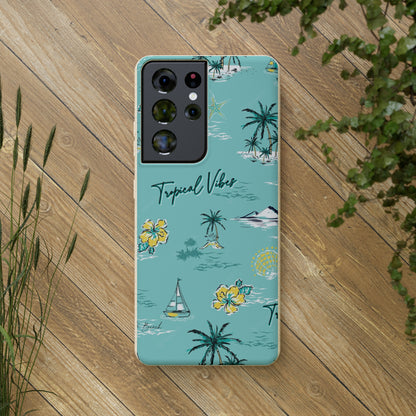 "Tropical Vibes" Eco Biodegradable Phone Cases - iPhone and Galaxy