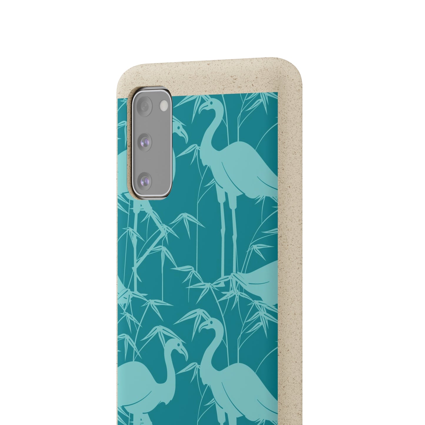 "Egrets in Teal" Eco Biodegradable Cases - iPhone and Galaxy