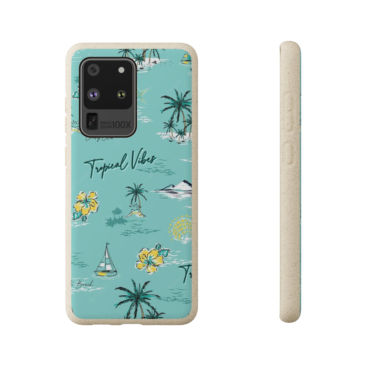 "Tropical Vibes" Eco Biodegradable Phone Cases - iPhone and Galaxy