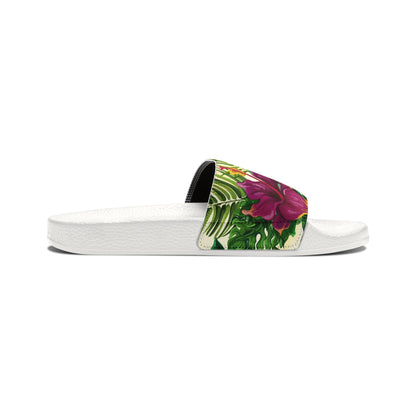 "Sunny Hibiscus Blooms" Women's Beach Sandals