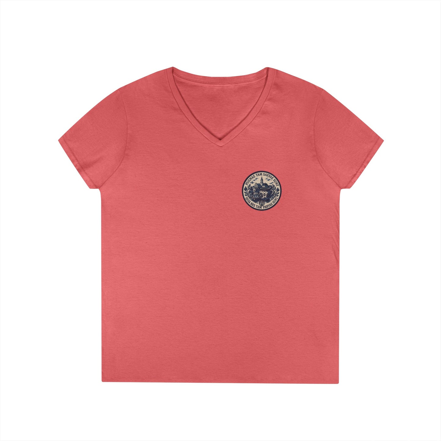 FOS Bolesławiec “Pugnae Tam Saevae Sunt” Ladies' V-Neck T-Shirt