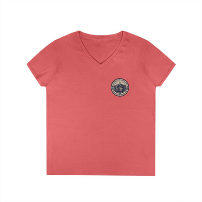 FOS Bolesławiec “Pugnae Tam Saevae Sunt” Ladies' V-Neck T-Shirt