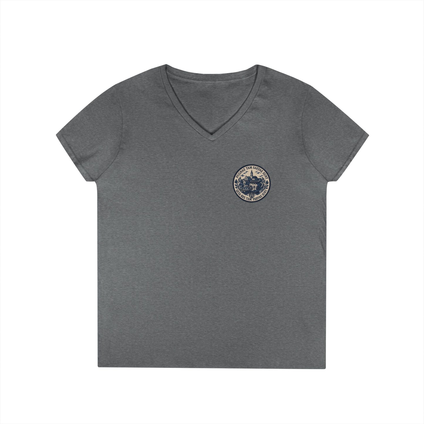 FOS Bolesławiec “Pugnae Tam Saevae Sunt” Ladies' V-Neck T-Shirt