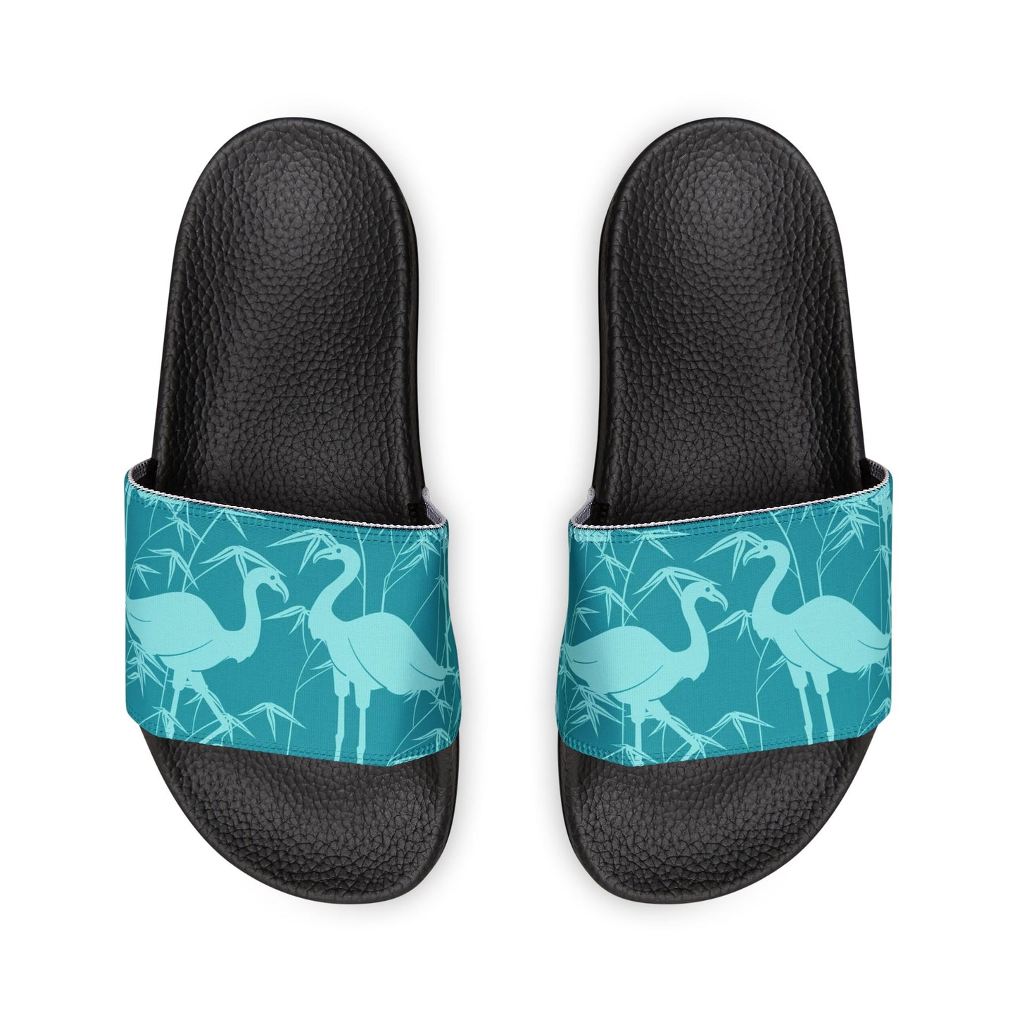 "Egrets In Teal" Women's Beach Sandals